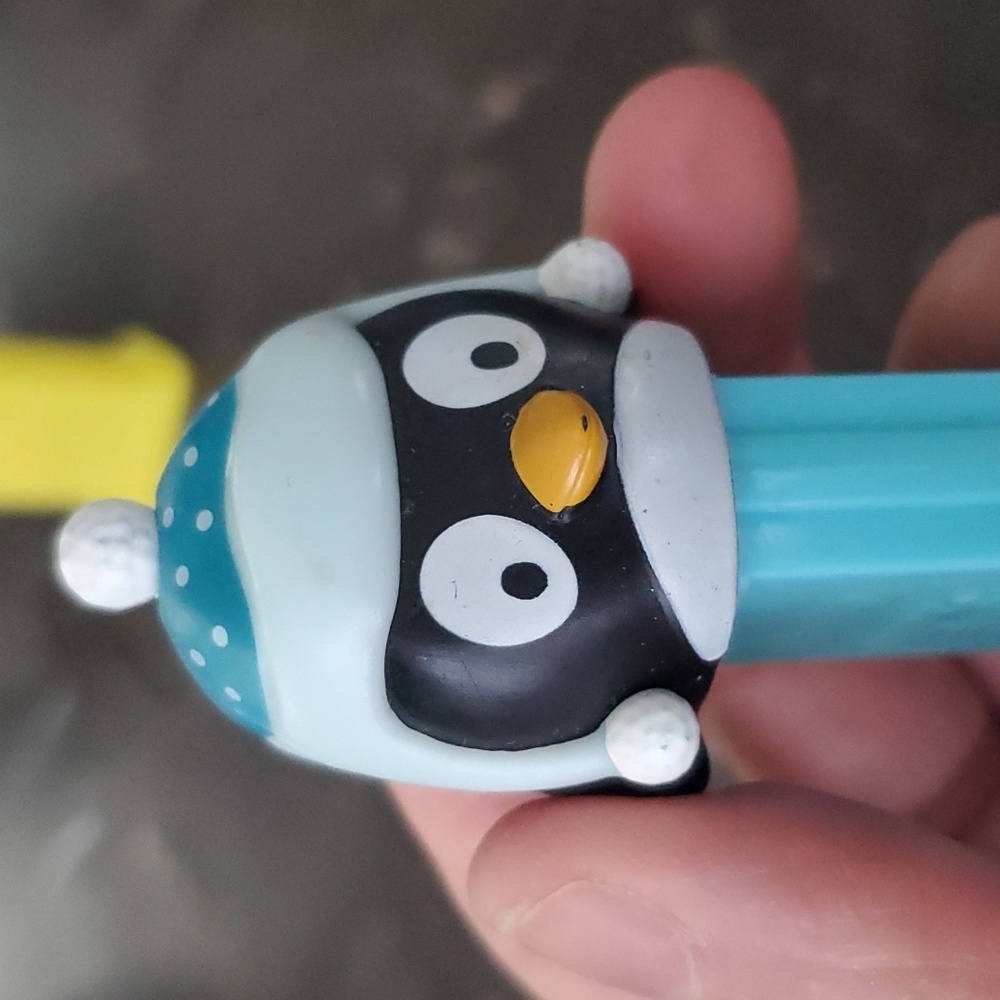 PEZ Candy Dispensers Lot Smiley Face, Duck and Pengui Candy Roll Large Dispenser